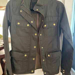 J. Crew Dark Jacket with Gold Buttons